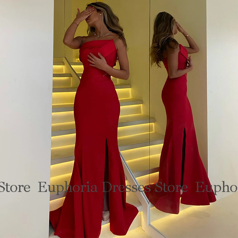 Vestido de Festa Longo Vermelho Elegante